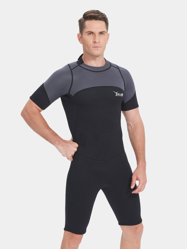 Yonsub Men Short Sleeve Summer Wetsuit WNM036