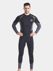 ZCCO 3MM Men Full Body Wetsuit Black Grey