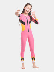 ZCCO Girls Long Sleeve One Piece Wetsuit Pink